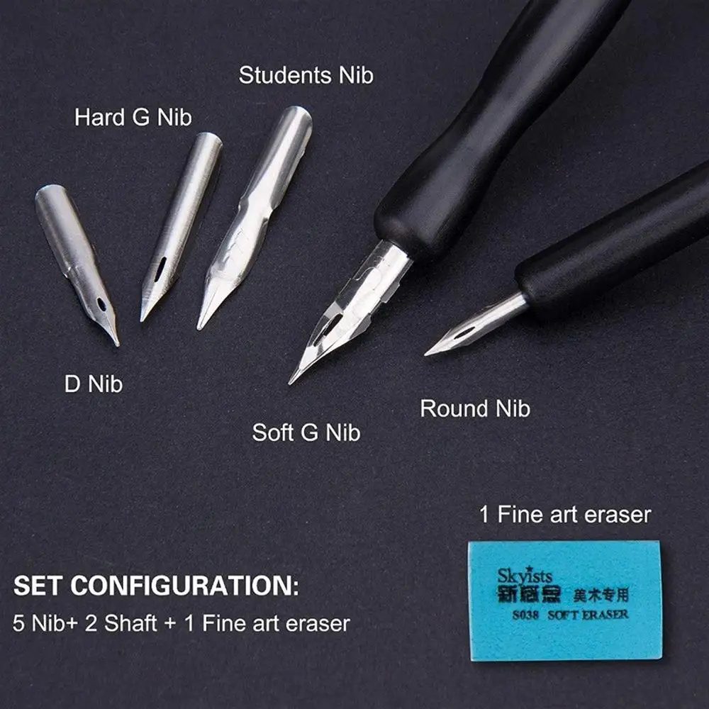 Skyists Comic Tools Stylography Japanese Calligraphy Pen Set